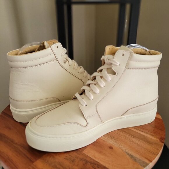 NISOLO  - Everyday Mid Top  Bone Leather Womens  Sneaker- SZ 7 - Picture 5 of 9